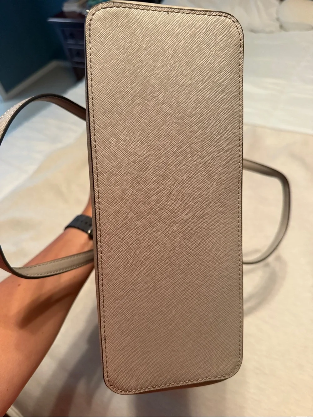Michael Kors Saffiano Tote in Taupe